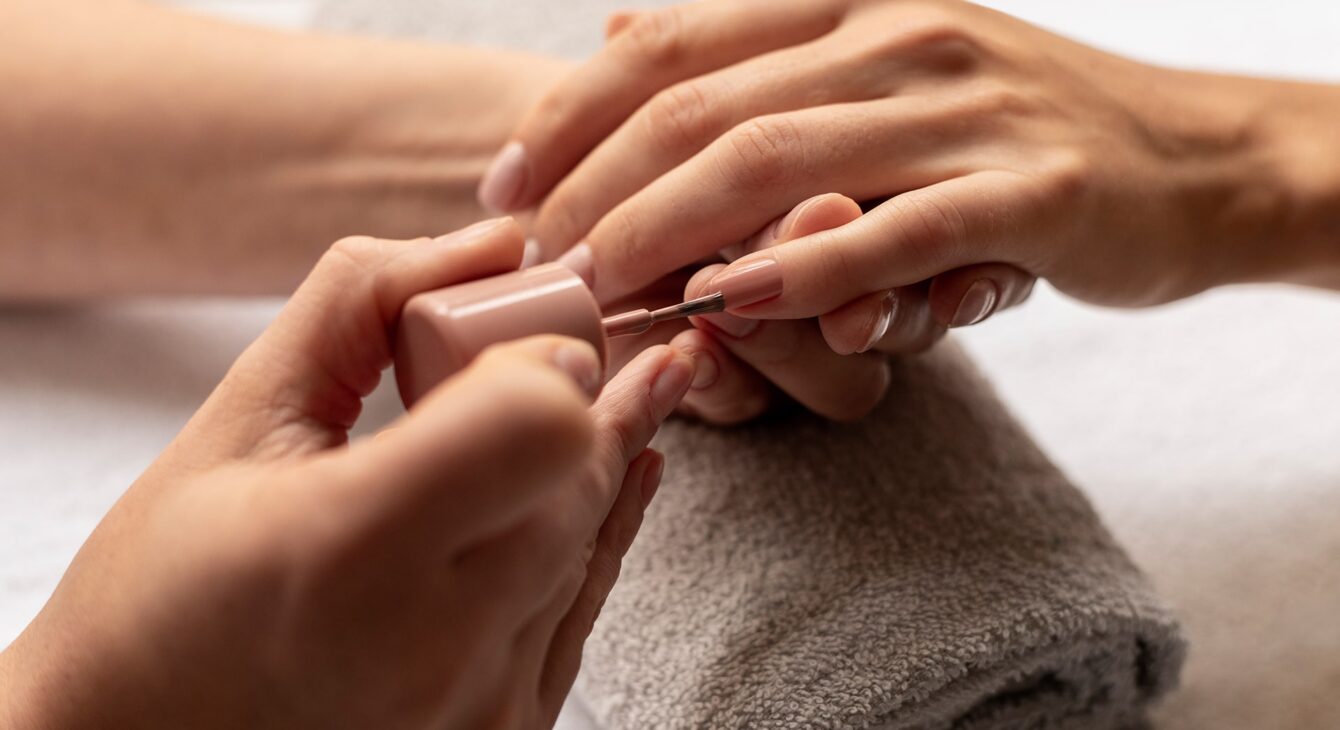 close-up-manicurist-applying-nail-polish close-up-manicurist-applying-nail-polish